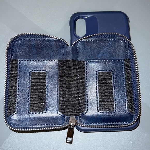 iPhone 11 Pro Max XS XR SE2020 Zipper Leather Wallet Case Card Holder Cover Used - Picture 15 of 15